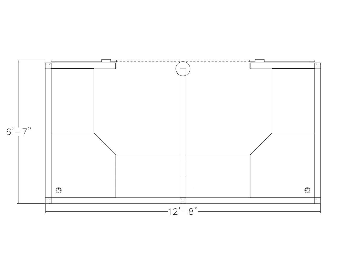 Dual Cubicle Workstations with Storage and Sliding Door | Sapphire Cubicle System | 6' x 6' x 65" H - Image 2