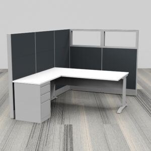 Executive Modular Cubicle | Sapphire Cubicle System | 6'2"D x 9'2"W x 65"H