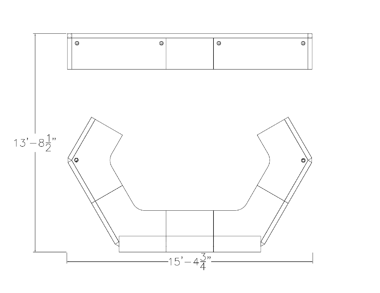 Nurses Station U-Shaped Reception Station With Storage Wall | ADA Compliant | Sapphire Cubicle And Sapphire Wall System | 8x15x39H-32H - Image 2