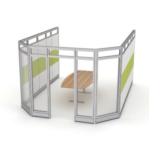 Modular Conference Room | De-Mountable Conference Room Walls | Sapphire Wall System | 12x15x95"H