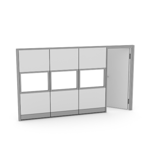 Modular Partition Wall | Sapphire Wall System | 12' x 84"H