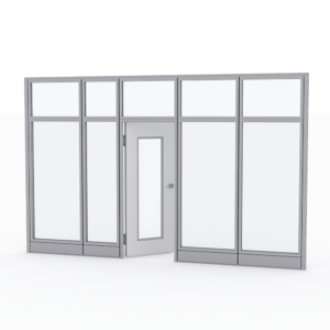 Glass Partition Wall for Offices | Sapphire Wall System | 14' x 108" H