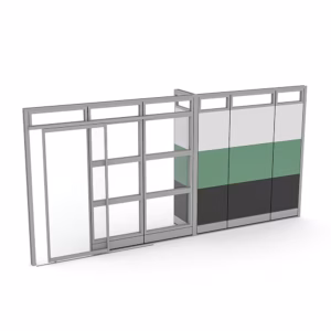 Demountable Room Divider Wall | Sapphire Wall System | 16' x 95" H
