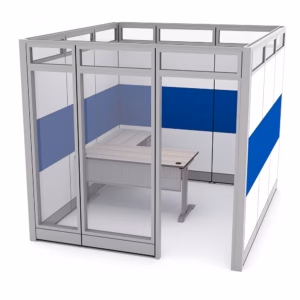 Modular Executive Office | Sapphire Wall System | 8x9x95"H