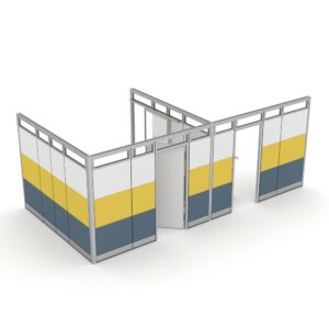 Private Office Cubicles | Sapphire Wall System | 10'4"Wx20'5"Dx95"H