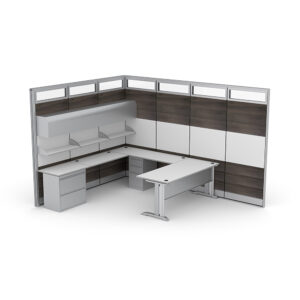 Executive Office Cubicle | Sapphire Wall System | 9'x12'x95"H