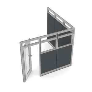 Office Dividers With Doors | Sapphire Wall System | 9'x9'x95"H
