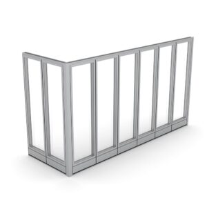 Glass Room Divider | Sapphire Wall System |  12' x 4' x 84"