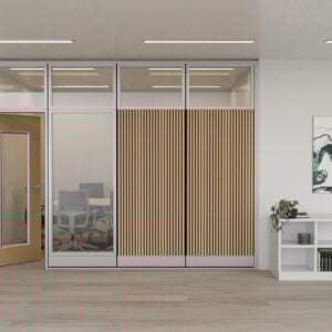eSCAPE Acoustical Slat Wall Panel 23.5″ W × 94.5″ L  | 3 Colors Available