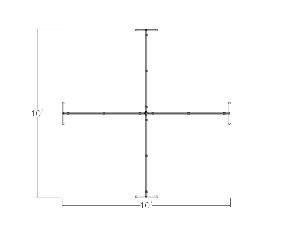 Modern X-Shaped Office Partition | SAPslim Cubicle Collection | 5 x 5 x 65H - Image 2