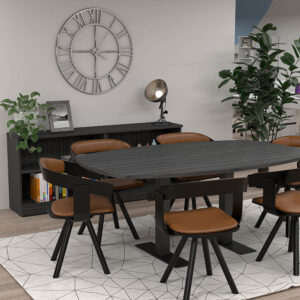 Small Meeting Room Set | 6 Person Conference Table | 2 Bookcases 36"W x 30"H