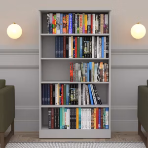 Tall Bookshelf | 5-Shelf | Adjustable Shelves | Sol Office Furniture Collection Bookcase | 64"H Available In 2 Widths