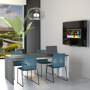 Sitting Height Collaboration Table 30" | 2-4 Person | Optional Power & Data | Sol-Mate Desking Solution