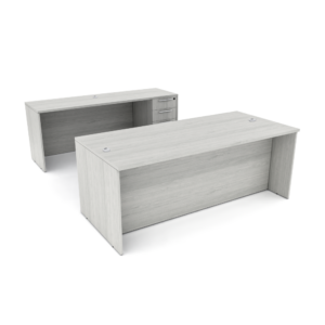 Office Suite | Straight Laminate Desk With Credenza | Sol Office Furniture