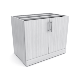 Laminate Under Desk Storage Cabinet  With Doors | Sol Collection