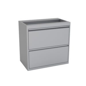 2-Drawer Metal Lateral File with No Top | 2 Colors Available