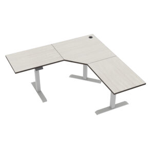 Quantum Series L-Shaped Electric Sit-Stand Desk | 3 Size Options | 9 Laminate Options
