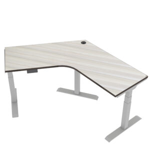 Quantum II Series V-Shaped Sit-Stand Desk | 120 Degree Electric Standing Desk | 3 Size Options | 9 Laminate Options