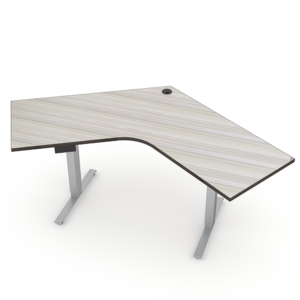 Quantum Series 120 Degree Electric Sit-Stand Desk | 4' X 4' | 8 Laminate Options