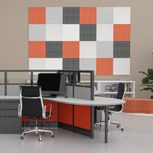eSCAPE Acoustic Wall Art | Square Geometric Tiles | Noise Reducing Wall Decor