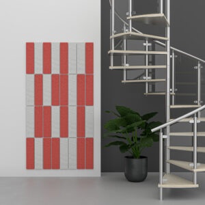 eSCAPE Acoustic Wall Art | Rectangles Geometric Tiles | Noise Reducing Wall Decor