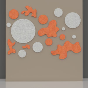 eSCAPE Acoustic Abstract Wall Art | Noise Reducing Wall Decor | 15 Colors Available