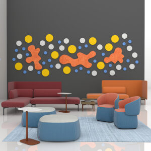 eSCAPE Acoustic Wall Art | Large Abstract Mural | 15 Colors Available