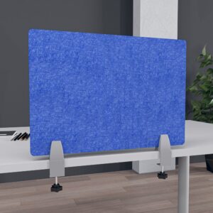 eSCAPE Edge Clamp with Knob Acoustic Desk Divider 16"H | 5 Widths | 15 Colors Available