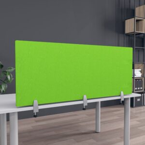 eSCAPE Edge Clamp with Knob Acoustical Desk Divider 24"H | 5 Widths | 15 Colors Available