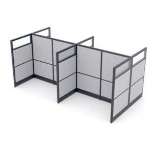 Freestanding Cubicle Walls | 4-Person | Emerald Cubicle Collection | 3x6x65"H