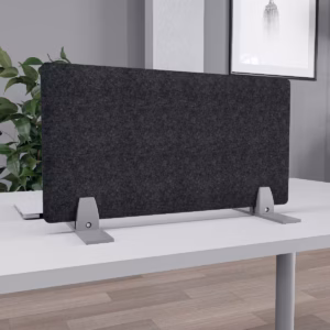 eSCAPE Acoustic Desk Divider with Freestanding Mount 12"H | 5 Widths | 15 Colors Available