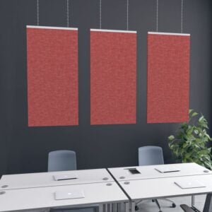 eSCAPE Hanging Acoustic Panel 24"W x 47"H | Set Of 3 | Available in 15 Colors