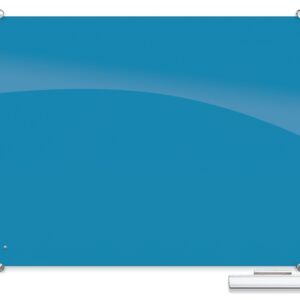 Visionary Hierarchy Magnetic Glass Board - 4'W X 3'H