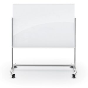 Visionary Move Mobile Magnetic Glass Board - 6'W X 4'H
