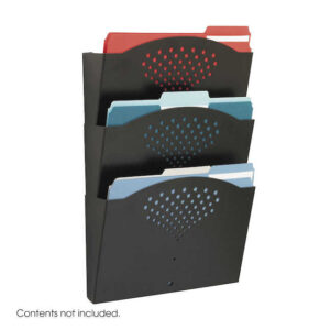 Triple Tray Letter Size Steel Wall Rack