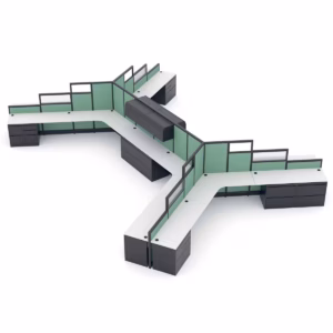 Open Office Shared Workstations | Emerald Cubicle Collection | 65-52-39"H