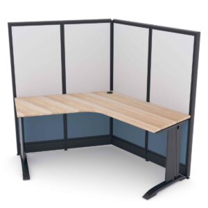 Standalone Cubicle Workstation | Emerald Cubicle Collection | 4x6x65"H