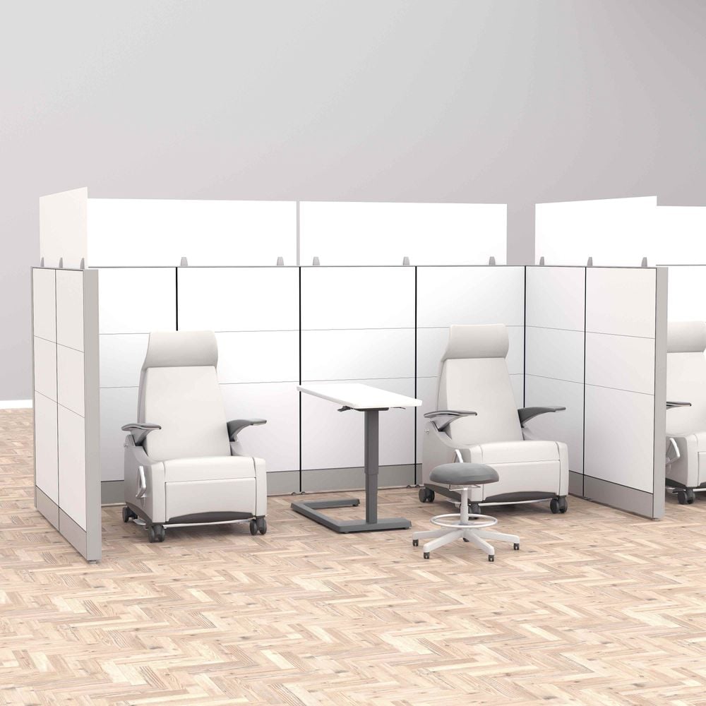 Medical Facility Room Divider | Treatment Area Partition | Sapphire Cubicle Walls - Image 2
