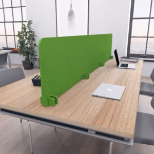 eSCAPE Freestanding Acoustic Desk Divider | 18"H | 5 Widths | 15 Colors