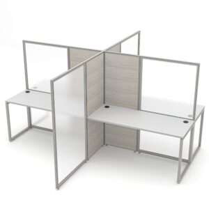 4-Person Office Cubicle Workstations | SAPslim Cubicle Collection | 5 x 5 x 65"H