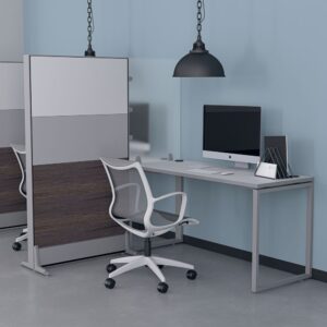 Laminate Office Divider with Acrylic Desk Partitions | Sapphire Cubicle System | eSCAPE Series