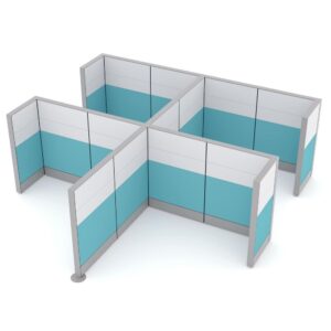 Freestanding Cubicle Walls and Office Partitions | Sapphire Cubicle System | 6x6x52"H