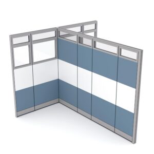 Demountable Office Partition | Sapphire Wall System | 10x10x95"H