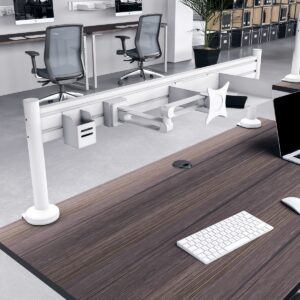 Desk Mounted Accessory Rail, Single Sided