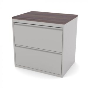 2-Drawer Lateral File with Laminate Top | 8 Laminate and 2 Metal Colors Available