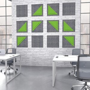 eSCAPE Wall Mounted Decorative Acoustic Panels | Acoustical Wall Art | 15 Colors Available