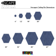 Solid Hexagon Ceiling Tiles Sizes