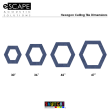 Hexagon Outline Ceiling Panel Sizes