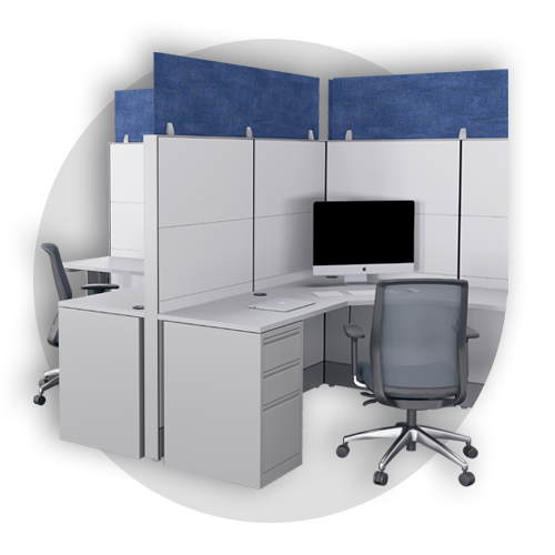 Acoustic Cubicle Extenders