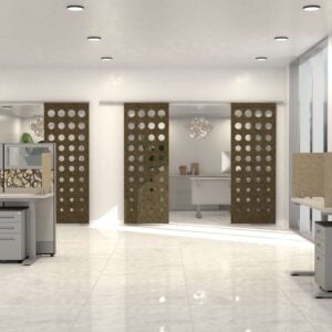 eSCAPE Series Two-Panel Acoustical Sliding Door | Acoustic Sliding Panel | Designs Available